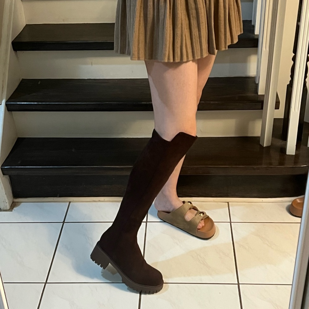 Brown Knee-High Boots
